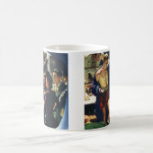 Boksen in de klassieke sport, bokser verlaat de ri koffiemok (Center)