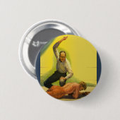 Boksen in de oude stijl, scheidsrechter met knock- ronde button 5,7 cm (Voorkant /achterkant)