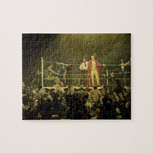 Boksen in de Vintage Sport, Boksers over het gevec Legpuzzel (Horizontaal)