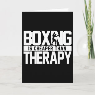 Boksen is goedkoper dan therapie Kickboksen Quote  Kaart