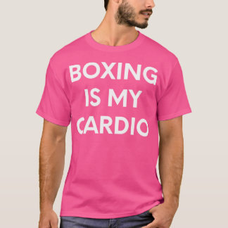 Boksen is mijn cardio - grappige bokser t-shirt