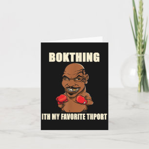 Boksen is mijn favoriete sport_ Grappige quote Gra Kaart