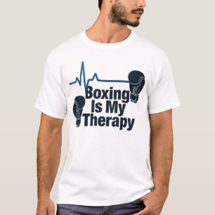 Boksen Is Mijn Therapie Cute Pastel Design T-shirt
