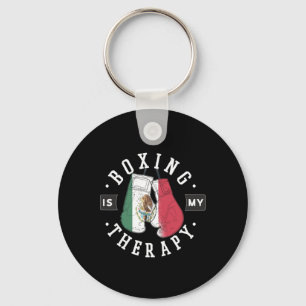 Boksen is mijn therapie Mexico Bokshandschoen Mexi Sleutelhanger
