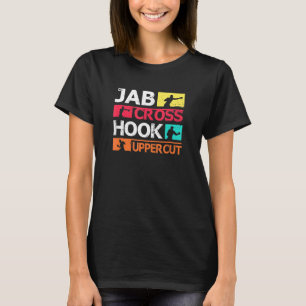 Boksen Jab Cross Hook Uppercut Bokser Coach Vechte T-shirt