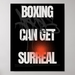 Boksen kan surrealistisch worden poster