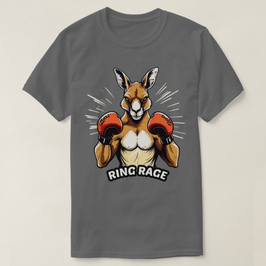 Boksen Kangoeroe Ring Rage T-shirt (Design voorkant)