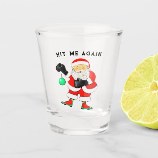 Boksen Kerst Shotglas Shot Glas (Voorkant)