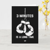 Boksen Kickboksen Boxer 3 Minuten Is Een Lange Tij Kaart (Gele Bloem)