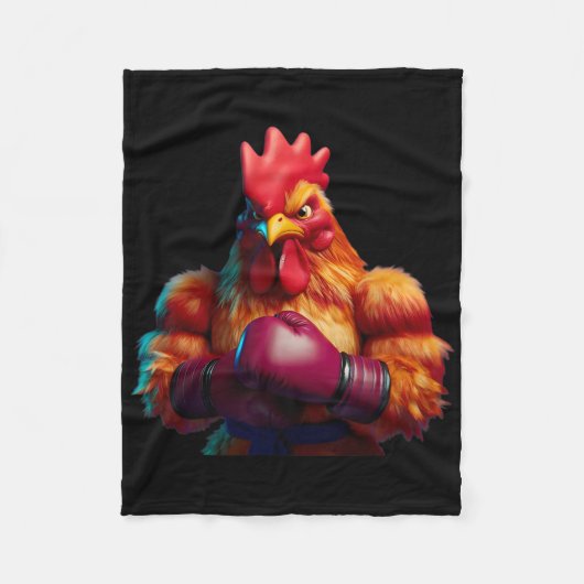 Boksen Kickbokser MMA Fighter Combat Fleece Deken (Voorkant)