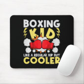 Boksen Kind als een gewoon Kind maar koeler - Boxe Muismat (Met muis)