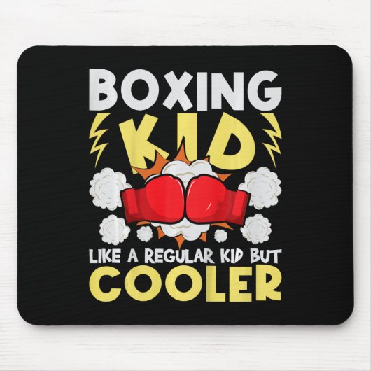 Boksen Kind als een gewoon Kind maar koeler - Boxe Muismat (Voorkant)