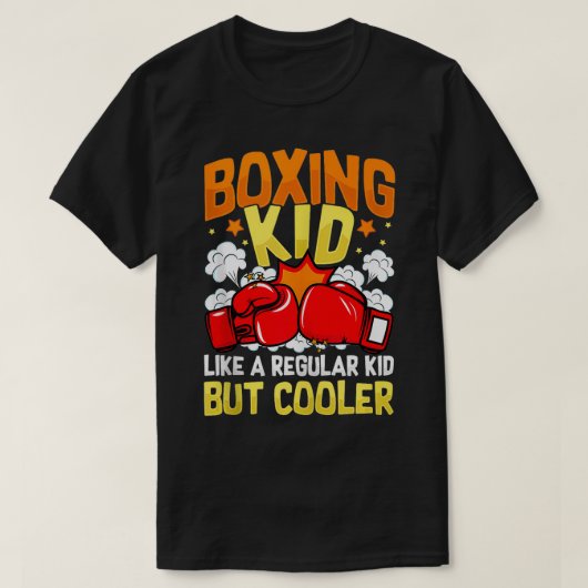 Boksen Kind als een gewoon Kind maar koelere boxer T-shirt (Design voorkant)