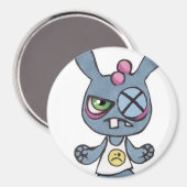 Boksen Konijn Grote 3inch Ronde Magneet (Voorkant / Achterkant)