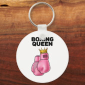 Boksen Koningin Vrouwen Boksen Meisjes Boksen 1 Sleutelhanger (Voorkant)