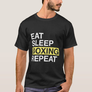 Boksen Liefhebber Gift Voor Boxer Eet Slaap Boksen T-shirt