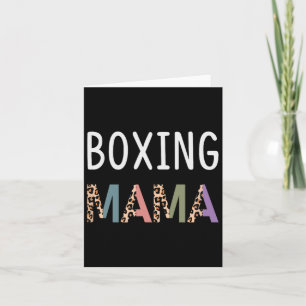 Boksen Mama Boxer Vrouwen Gift - Grappig Boksen Ma Kaart