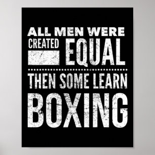 Boksen Mannen Funny Boxer Statement voor Coach Gym Poster