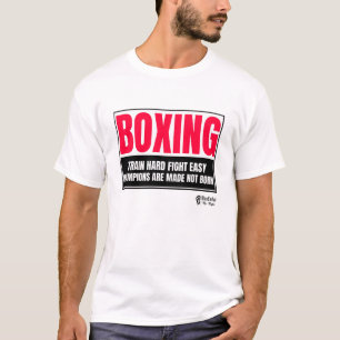 Boksen Mannen Wit T-shirt