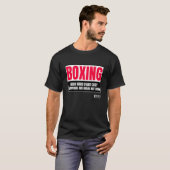 Boksen Mannen zwart T-shirt (Voorkant volledig)