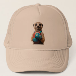 Boksen Meerkat Sport Trucker Hat – Funny Gym Style Pet