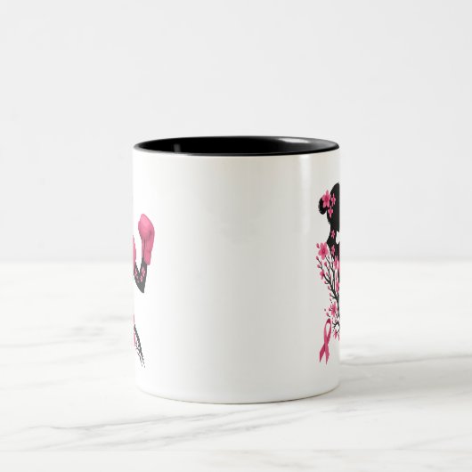 Boksen Meisje Borstkanker Bewustzijn Mok (Center)