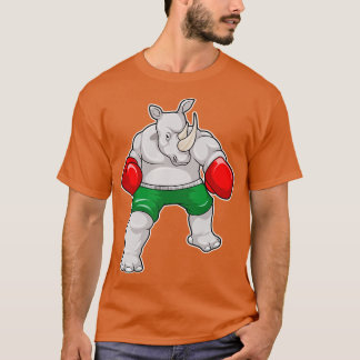 Boksen met bokshandschoenen t-shirt