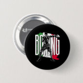Boksen, Mexicaanse vlag Ronde Button 5,7 Cm (Voorkant /achterkant)