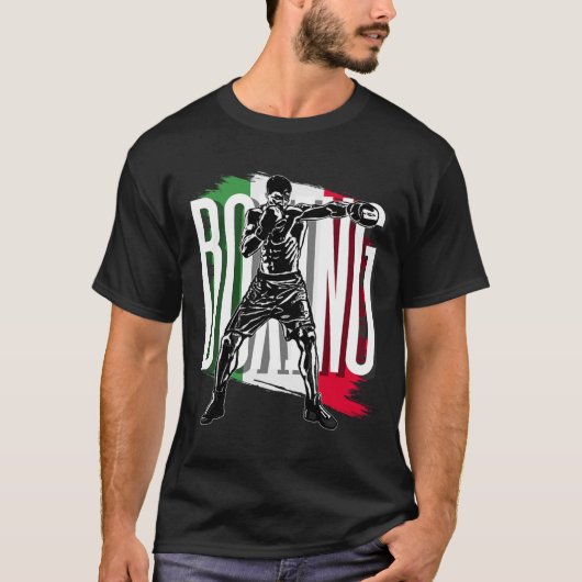 Boksen, Mexicaanse vlag T-shirt (Voorkant)