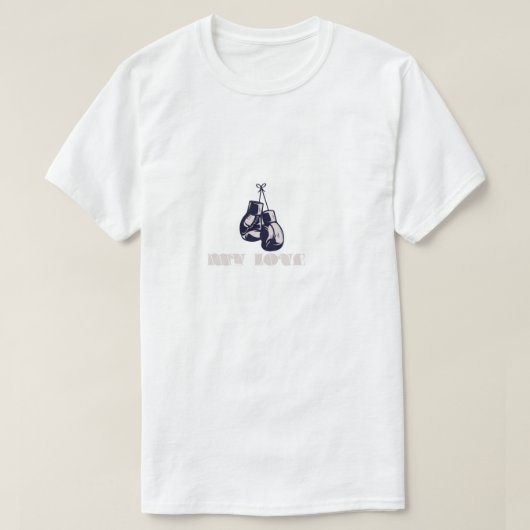 Boksen mijn liefde t-shirt (Design voorkant)