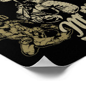 Boksen Mma Retro Design voor de naam Benjamin Poster (Hoek)