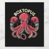 Boksen Octopus - Boxtopus Wijn Etiket (Enkel label)