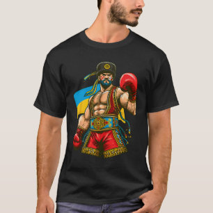 Boksen Oekraïense bokser Oekraïne vlag T-shirt