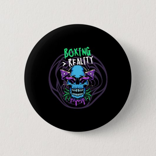 Boksen over de realiteit vechten training overwinn ronde button 5,7 cm (Voorkant)