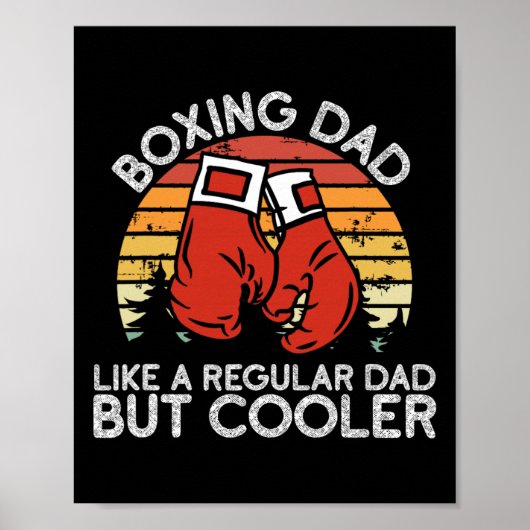 Boksen Pa - Boksen beweegt Boksen Coach Daddy Boxe Poster (Voorkant)