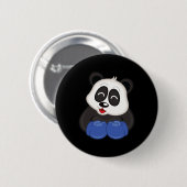 Boksen - Panda Beer Ronde Button 5,7 Cm (Voorkant /achterkant)