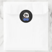 Boksen - Panda Beer Ronde Sticker (Tas)