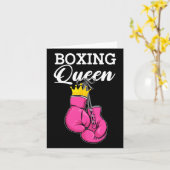 Boksen Queen Boksen Speler Sport Lover Boxer Kaart (Gele Bloem)