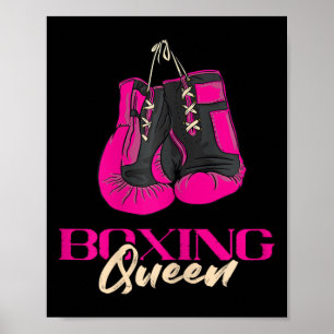 Boksen Queen Kickbokser Kickbokshandschoenen Bo Poster