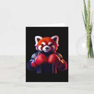 Boksen Red Panda Boxer Kickboxer MMA Fighter Comba Kaart