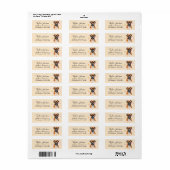 Boksen Retouradreslabel Etiket (Full Sheet)