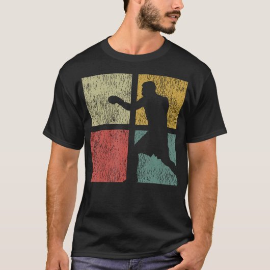 Boksen Retro T-shirt (Voorkant)