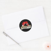 BOKSEN RONDE STICKER (Envelop)