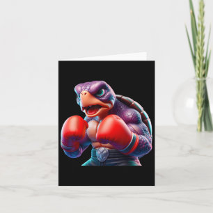 Boksen schildpad bokser kickbokser mma vechter kaart