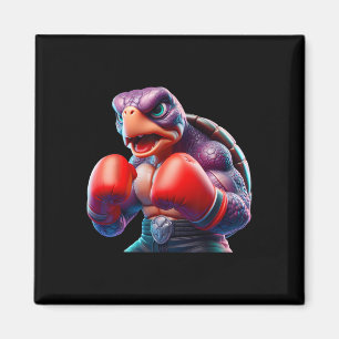 Boksen schildpad bokser kickbokser mma vechter magneet
