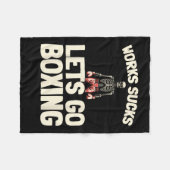 Boksen Sparring - Handschoenen Fighter Boxer Fleece Deken (Voorkant (Horizontaal))