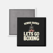 Boksen Sparring - Handschoenen Fighter Boxer Magneet (Voorkant / Achterkant)
