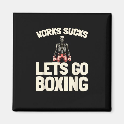 Boksen Sparring - Handschoenen Fighter Boxer Magneet (Voorkant)