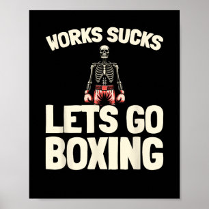 Boksen Sparring - Handschoenen Fighter Boxer Poster