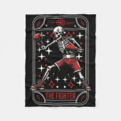 Boksen Sparring - Handschoenen Fighter Boxer Skele Fleece Deken (Voorkant)